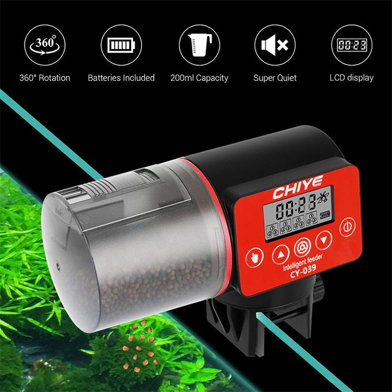 Enhance Your Fish Care with the Intelligent Timing Automatic Fish Tank Feeder