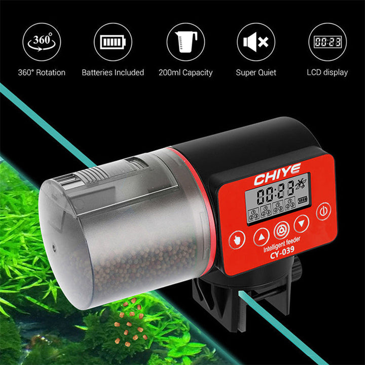 Enhance Your Fish Care with the Intelligent Timing Automatic Fish Tank Feeder