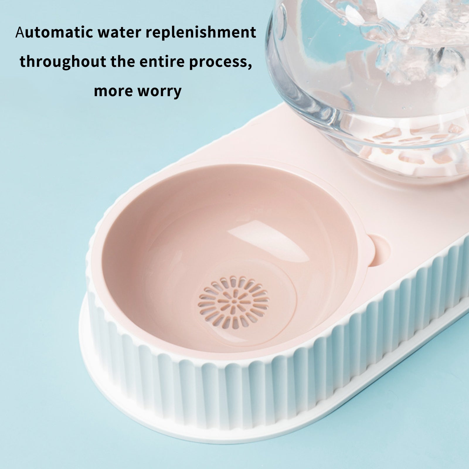 Plastic Pet Feeding Drinkers Automatic Feeder