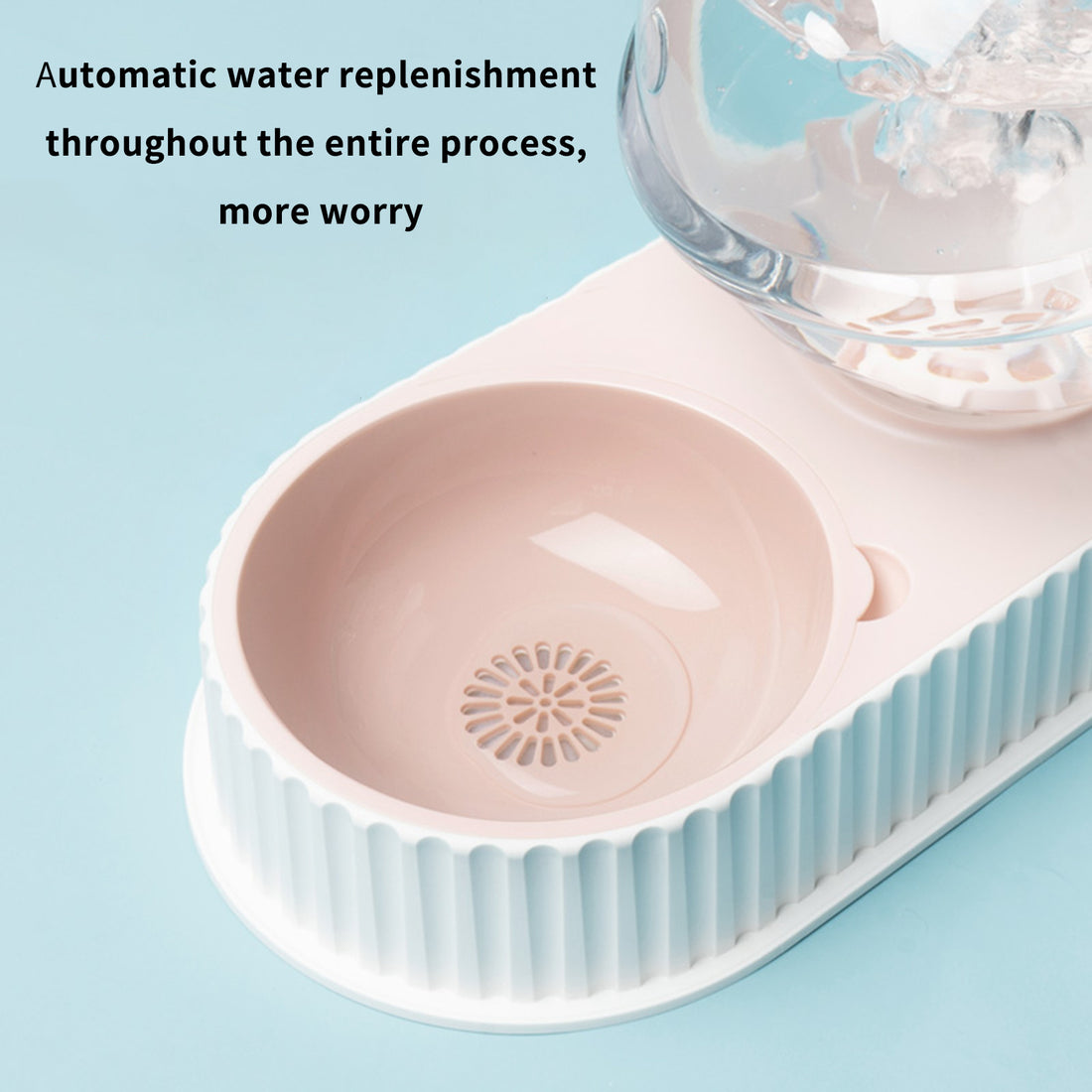 Plastic Pet Feeding Drinkers Automatic Feeder