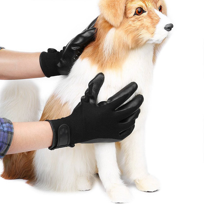 Pet Hair Grooming Glove Soft Rubber