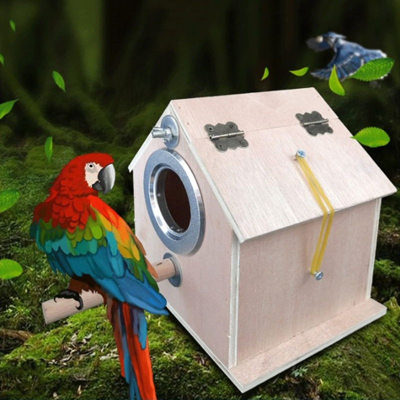 Round Cage Bird Nest Parrot Breeding Box