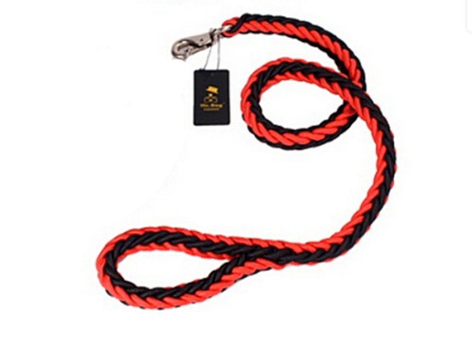 Eight-strand braided golden retriever walking dog leash