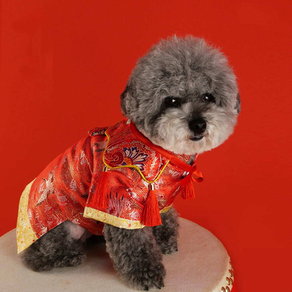 New Pet Hanfu Clothes Dress Gift Box