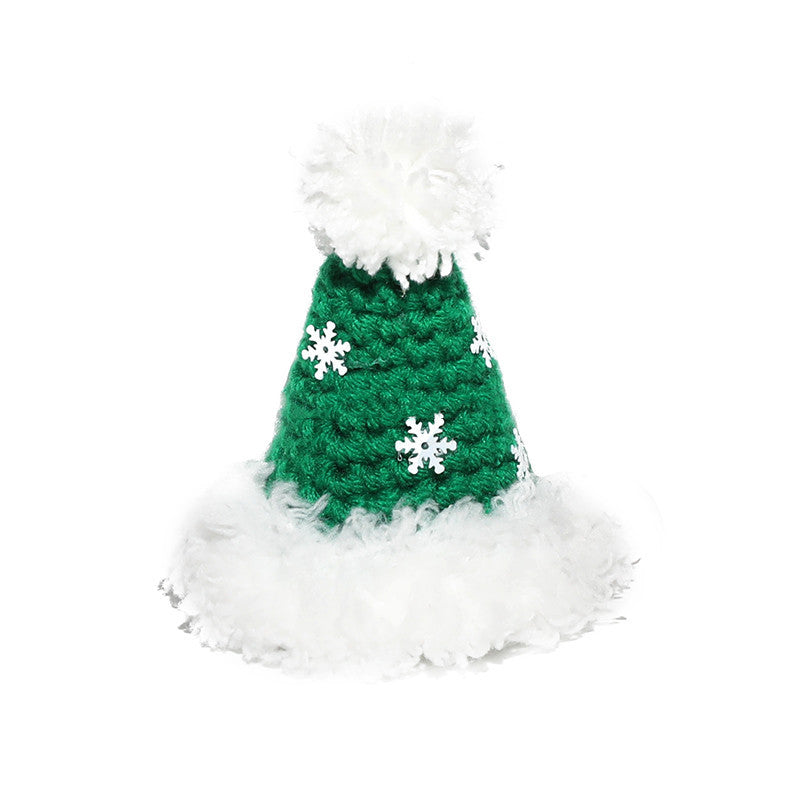 Pet Christmas Hat Hand Woven
