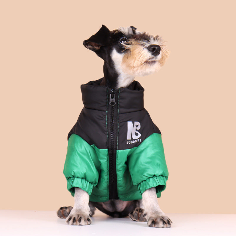 Fashion Dog Cotton Clothes Pet Reflective