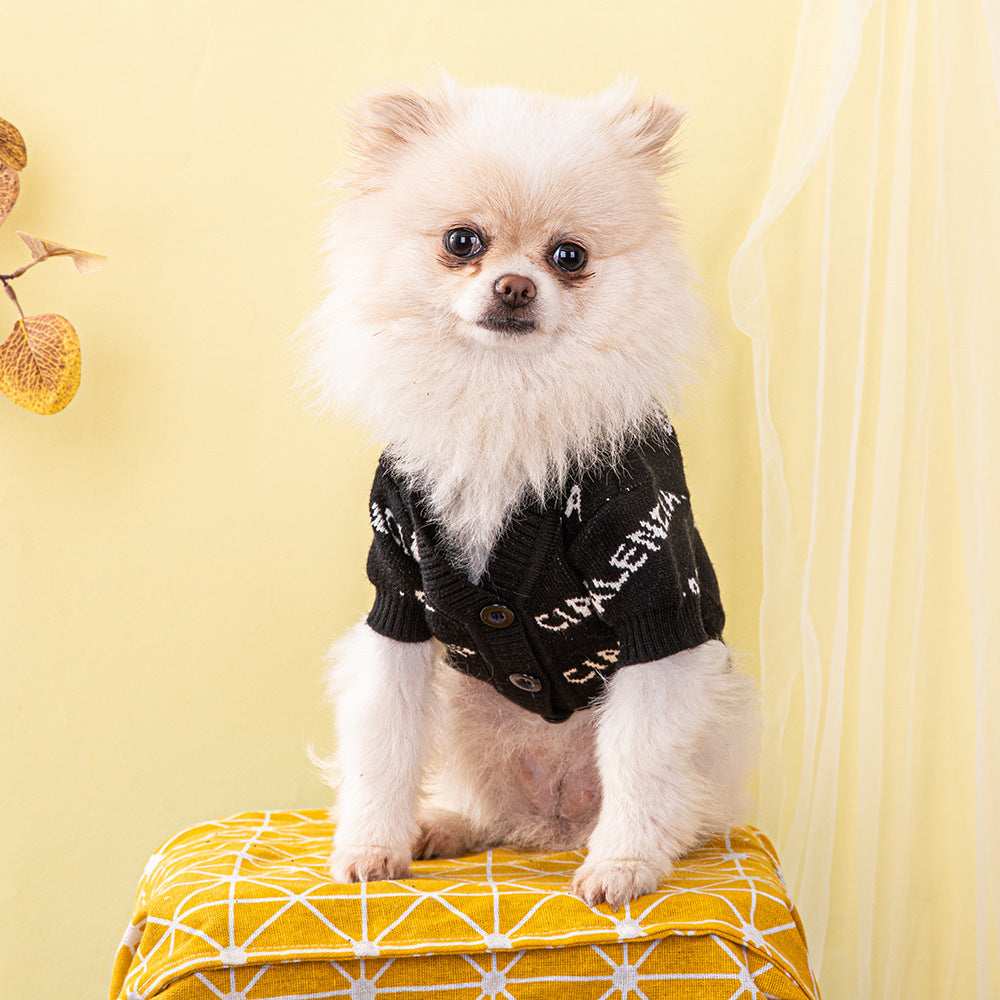 Cardigan Dog Sweater Autumn Winter