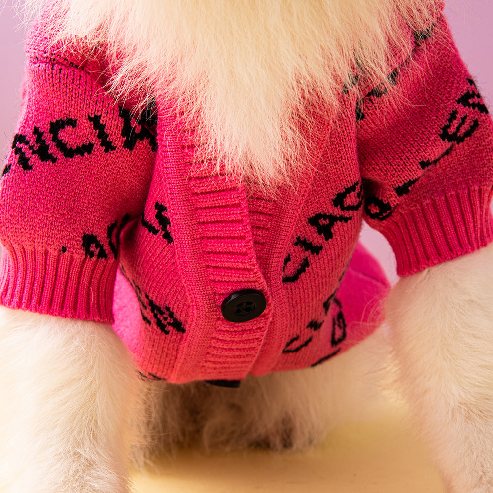 Cardigan Dog Sweater Autumn Winter