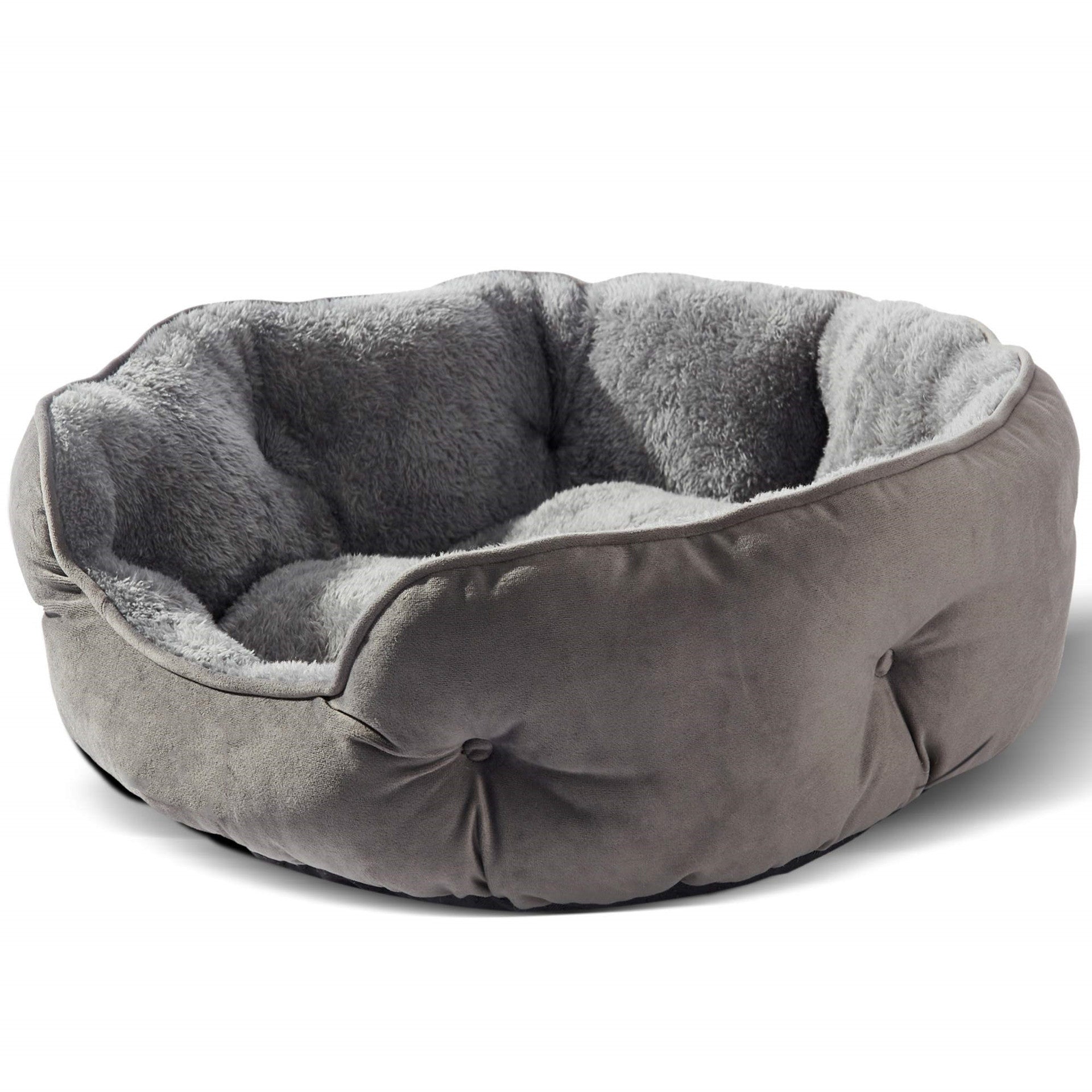 Cathouse Doghouse Round Pet Bed