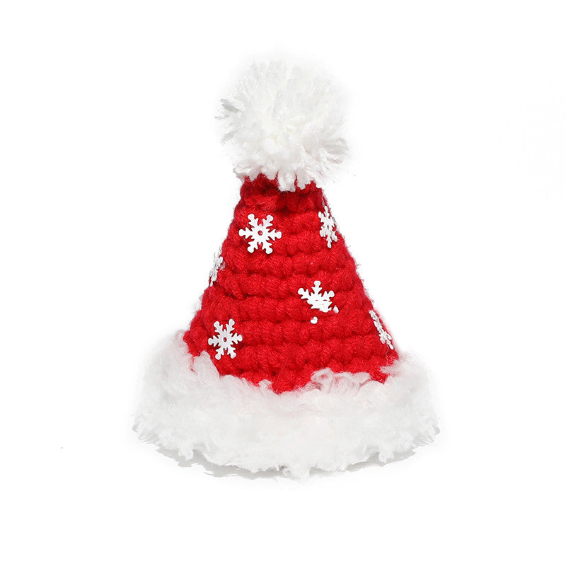 Pet Christmas Hat Hand Woven
