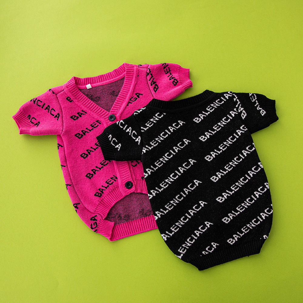 Cardigan Dog Sweater Autumn Winter