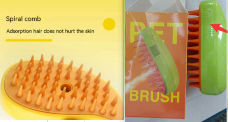 3 In 1 Cat Steam Brush Steamy Dog Brush