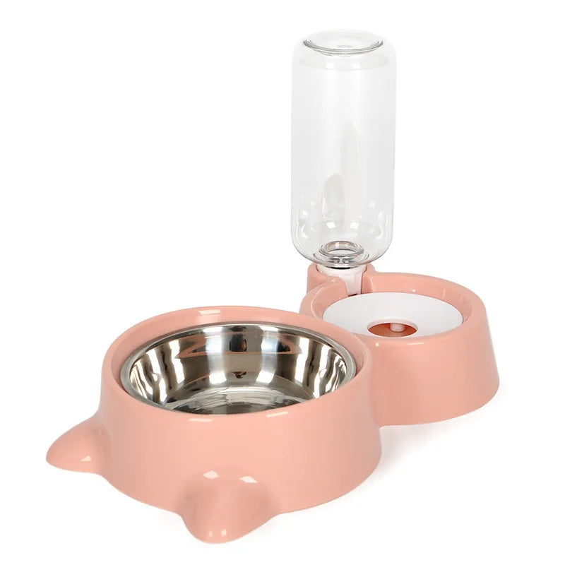Pet Dog Cat Bowl Fountain Automatic Food Water
