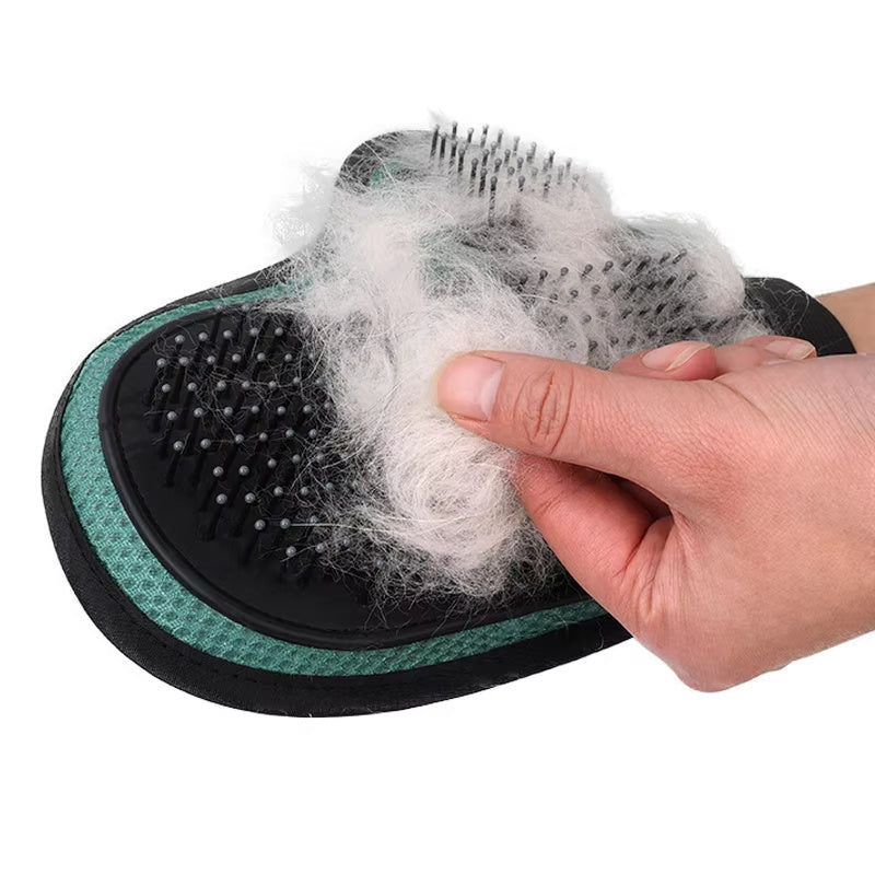 Cat Hair Removal Glove Pet Supplies Bath